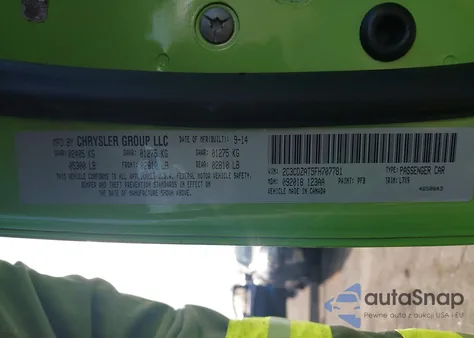 2015 Dodge Challenger R/T z USA, uszkodzony, nr VIN 2C3CDZAT5FH707781